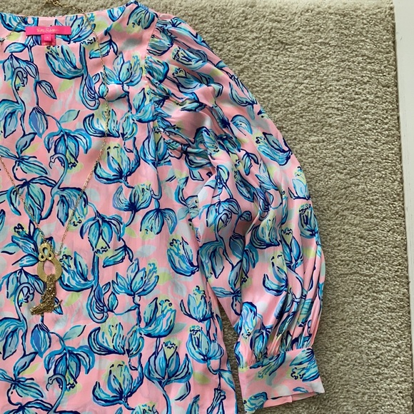 Lilly Pulitzer Maisel Top Sweet Pea - Picture 4 of 10